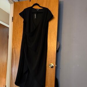 Simply Be Elegant Black Asymmetrical Dress
